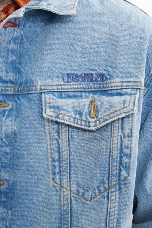 oblačila NFXLT1636 moški Desigual izvezena tovornjaška jakna iz jeansa