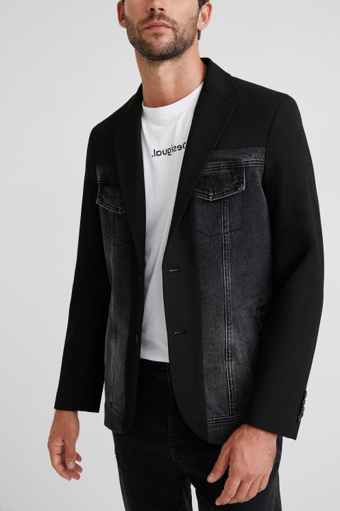 oblačila NFXLT1642 moški Desigual blazer hibridni denim