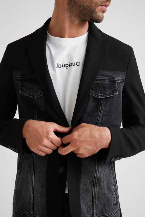 oblačila NFXLT1642 moški Desigual blazer hibridni denim