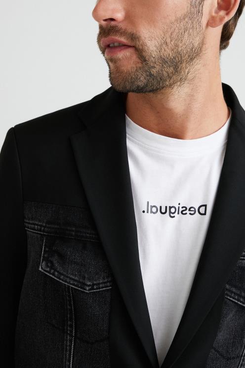 oblačila NFXLT1642 moški Desigual blazer hibridni denim