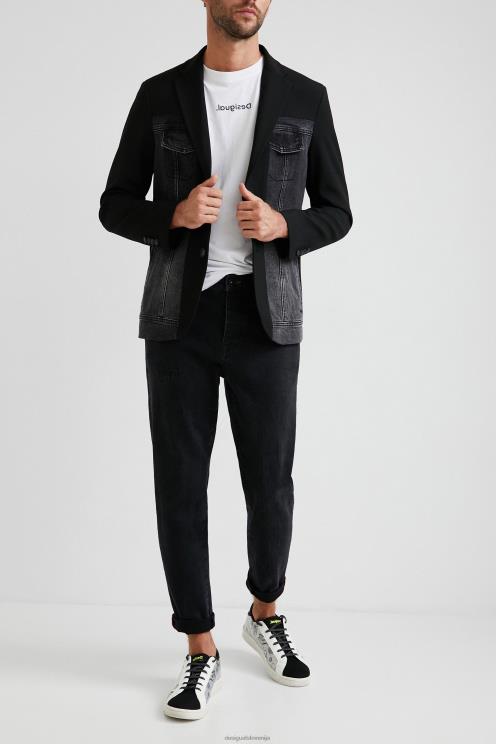 oblačila NFXLT1642 moški Desigual blazer hibridni denim