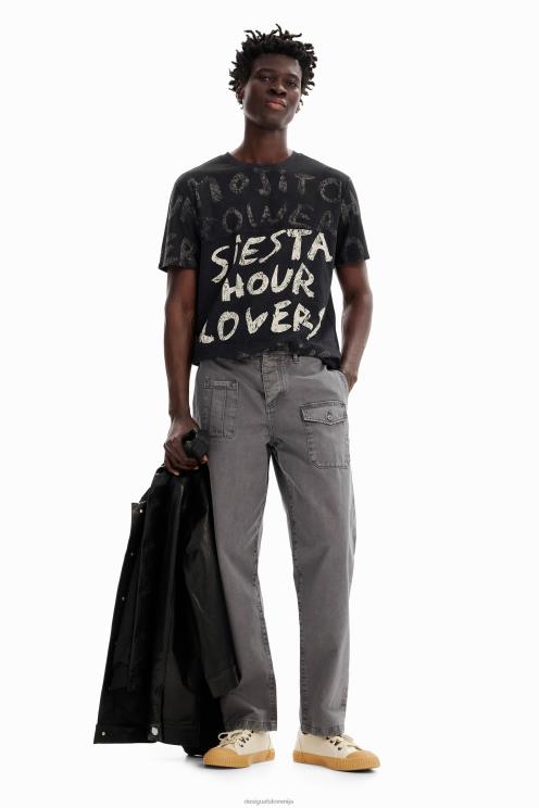 oblačila NFXLT1599 moški Desigual ravne kargo hlače