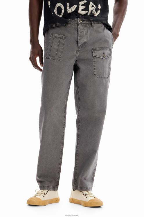 oblačila NFXLT1599 moški Desigual ravne kargo hlače