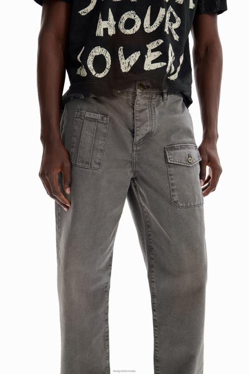 oblačila NFXLT1599 moški Desigual ravne kargo hlače