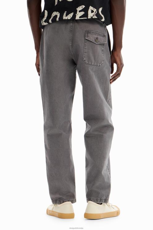 oblačila NFXLT1599 moški Desigual ravne kargo hlače