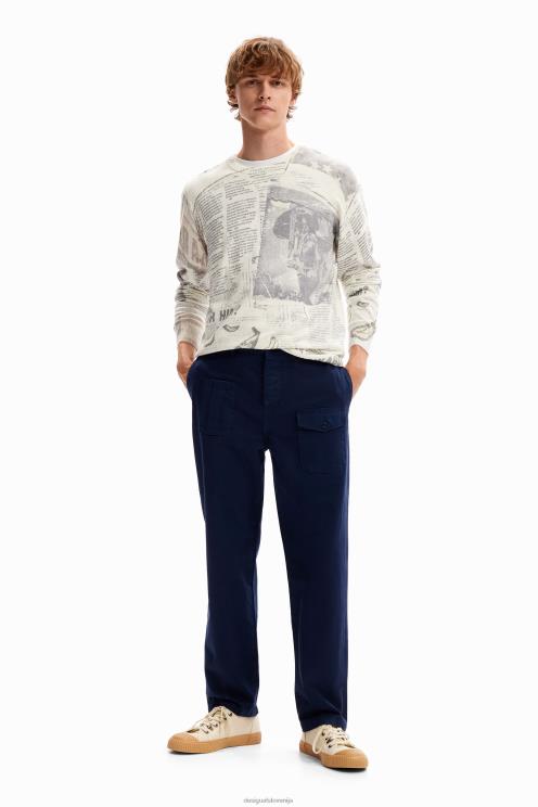 oblačila NFXLT1600 moški Desigual ravne kargo hlače