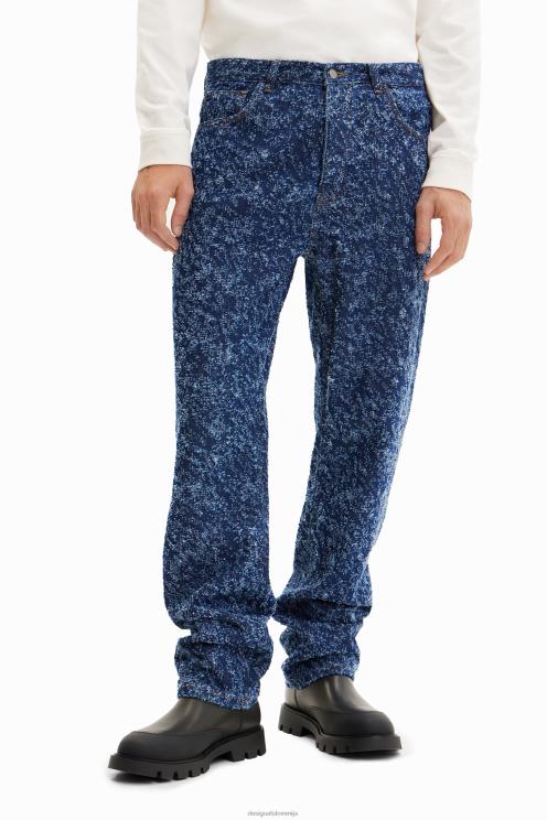 oblačila NFXLT1626 moški Desigual ravne teksturirane kavbojke