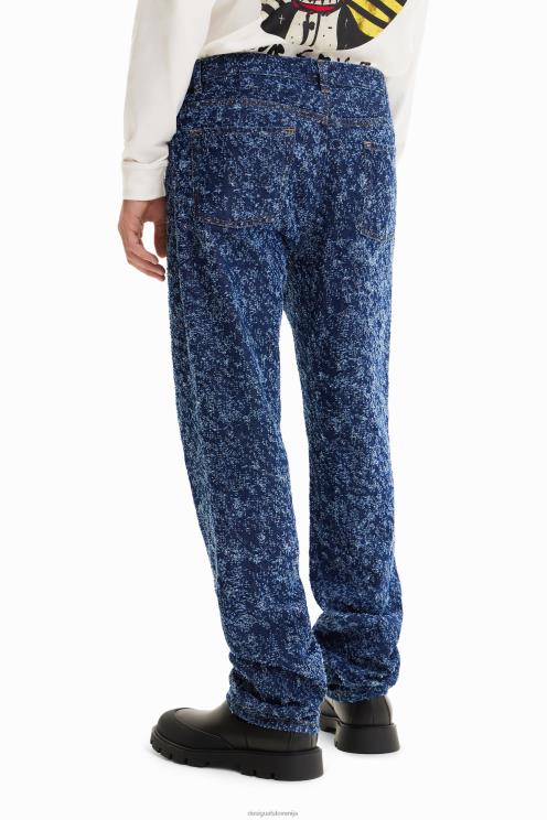 oblačila NFXLT1626 moški Desigual ravne teksturirane kavbojke