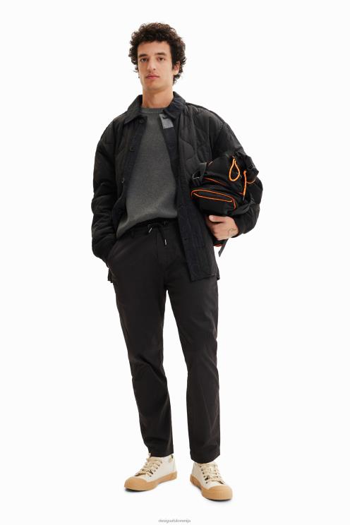 oblačila NFXLT1628 moški Desigual joggers iz keperja