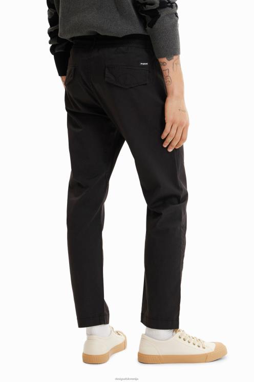 oblačila NFXLT1628 moški Desigual joggers iz keperja