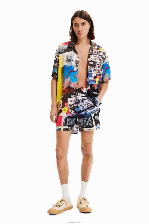 oblačila NFXLT1674 moški Desigual časopisne kopalke