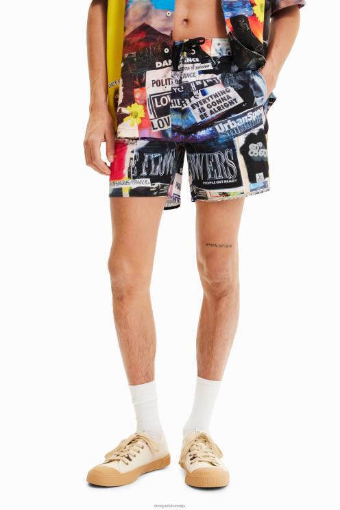 oblačila NFXLT1674 moški Desigual časopisne kopalke