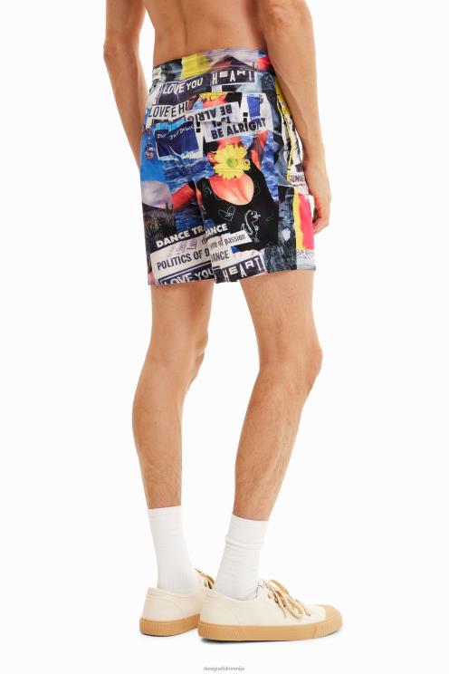 oblačila NFXLT1674 moški Desigual časopisne kopalke