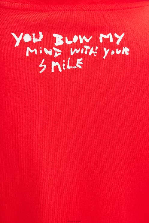 oblačila NFXLT1527 moški Desigual majica s kratkimi rokavi s pticami