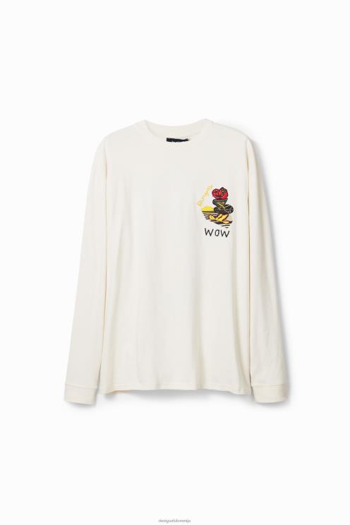 oblačila NFXLT1545 moški Desigual ilustracijska majica z dolgimi rokavi