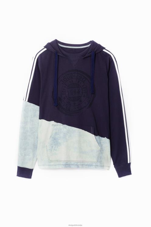 oblačila NFXLT1563 moški Desigual hibridna majica s kapuco