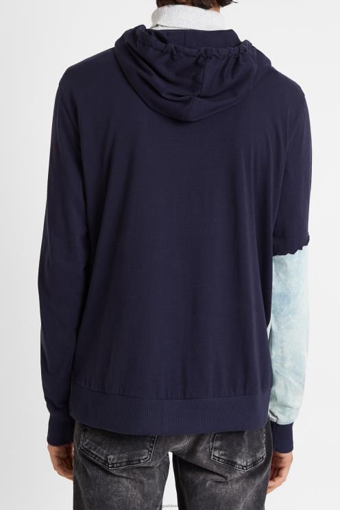 oblačila NFXLT1563 moški Desigual hibridna majica s kapuco