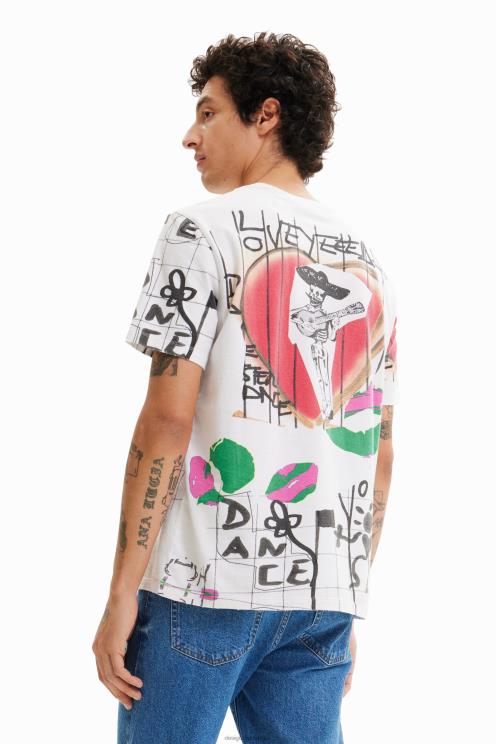 oblačila NFXLT1576 moški Desigual ilustracijska majica