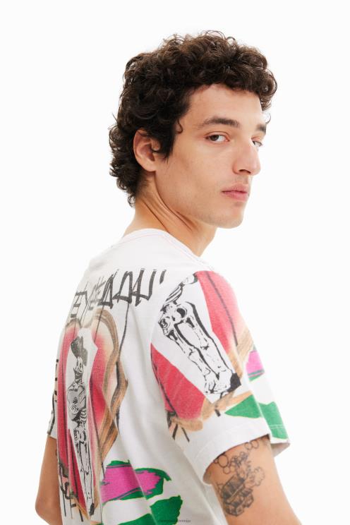 oblačila NFXLT1576 moški Desigual ilustracijska majica