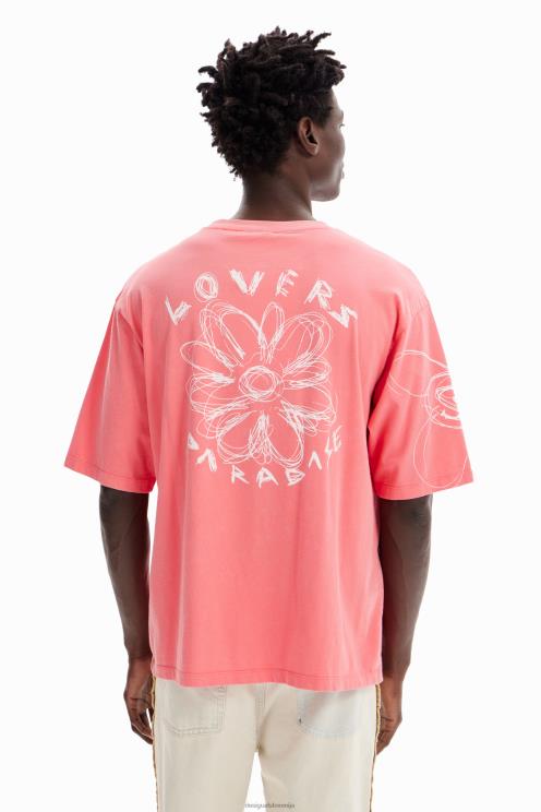 oblačila NFXLT1594 moški Desigual sproščena majica s kislim pranjem