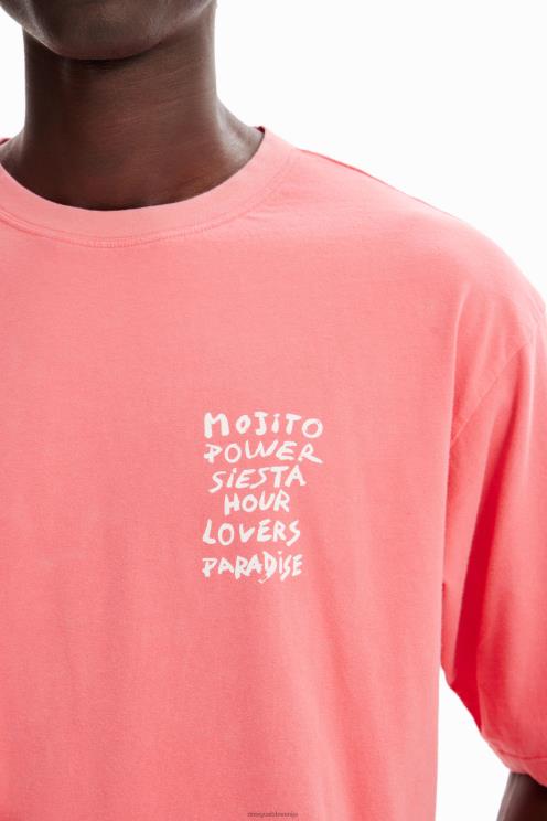 oblačila NFXLT1594 moški Desigual sproščena majica s kislim pranjem