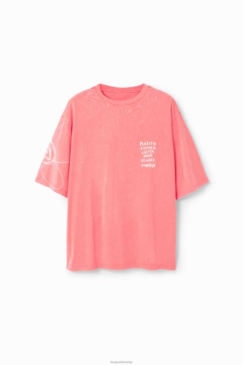 oblačila NFXLT1594 moški Desigual sproščena majica s kislim pranjem