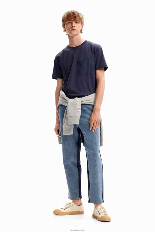 oblačila NFXLT1610 moški Desigual navadna majica z žepi