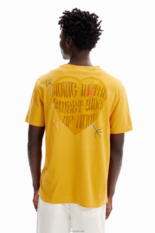 oblačila NFXLT1629 moški Desigual spletna srčkana majica