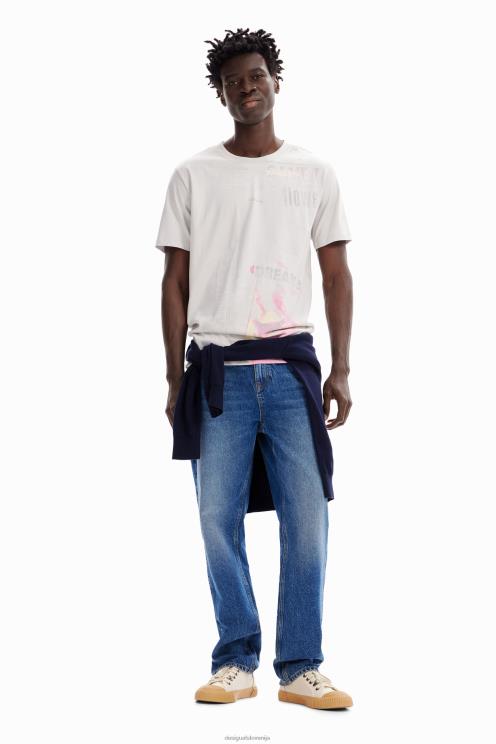 oblačila NFXLT1630 moški Desigual bombažna časopisna majica