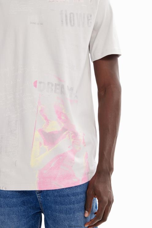 oblačila NFXLT1630 moški Desigual bombažna časopisna majica