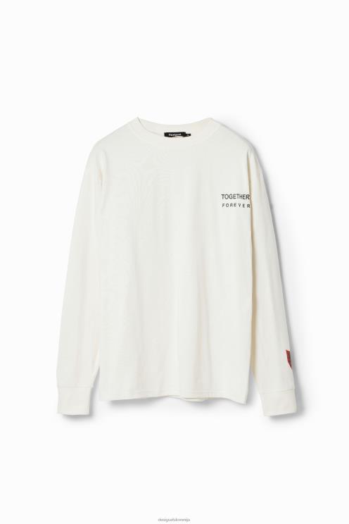 oblačila NFXLT1634 moški Desigual majica z umetniškimi sporočili