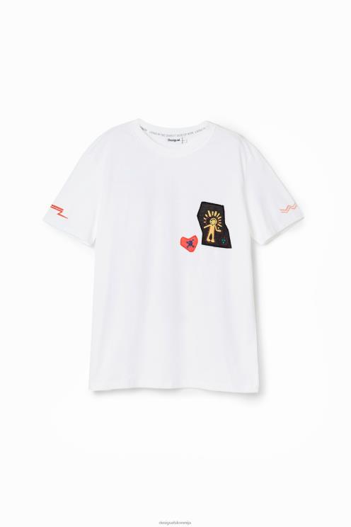 oblačila NFXLT1660 moški Desigual majica z našitki sfinge