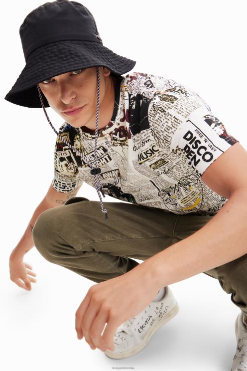 oblačila NFXLT1683 moški Desigual časopisna majica