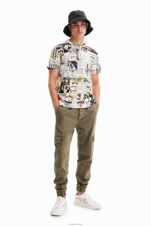 oblačila NFXLT1683 moški Desigual časopisna majica