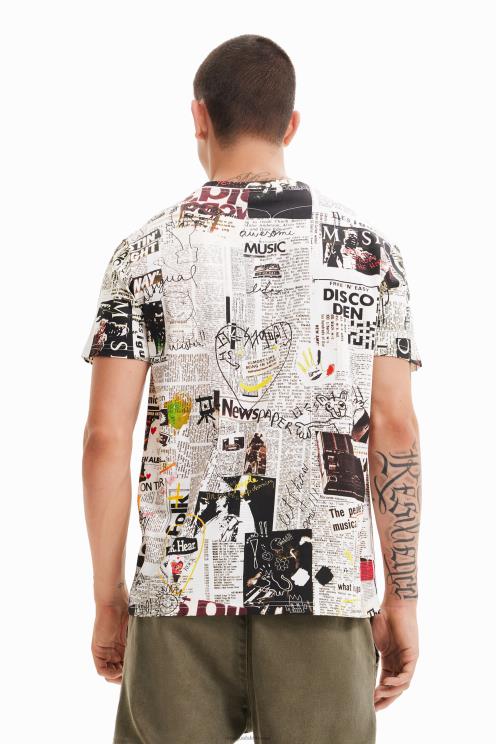 oblačila NFXLT1683 moški Desigual časopisna majica