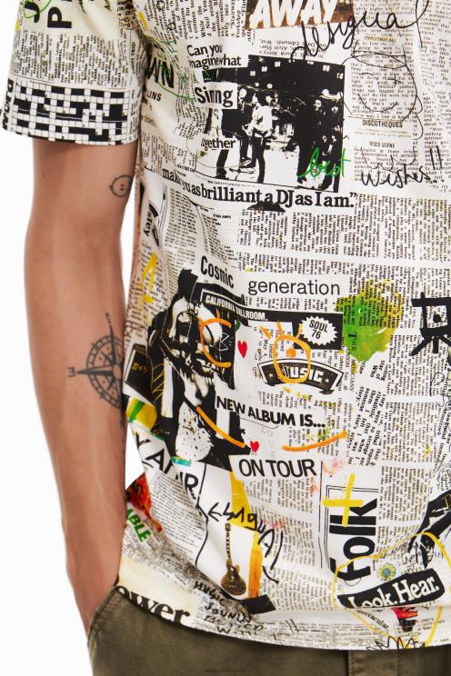 oblačila NFXLT1683 moški Desigual časopisna majica