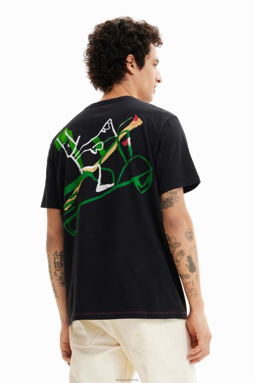 oblačila NFXLT1687 moški Desigual no es lo mismo majica s kratkimi rokavi