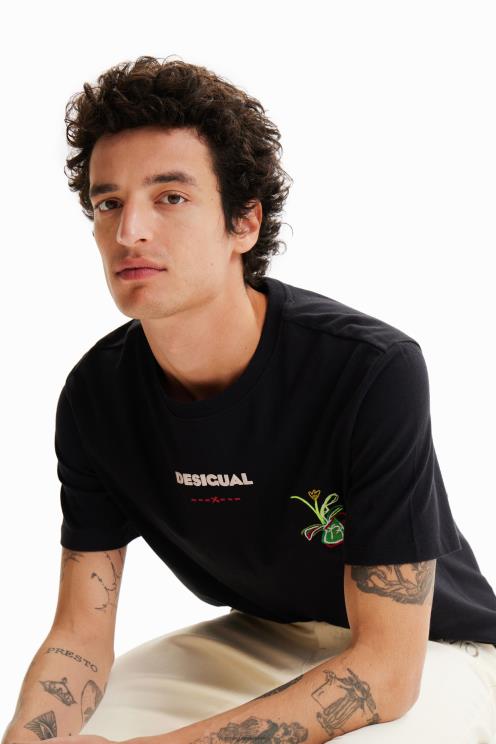 oblačila NFXLT1687 moški Desigual no es lo mismo majica s kratkimi rokavi