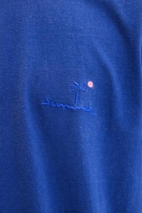 oblačila NFXLT1690 moški Desigual vezena navadna majica s kratkimi rokavi