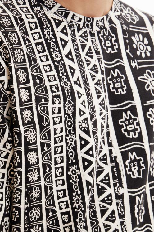 oblačila NFXLT1691 moški Desigual arty robna majica s kratkimi rokavi