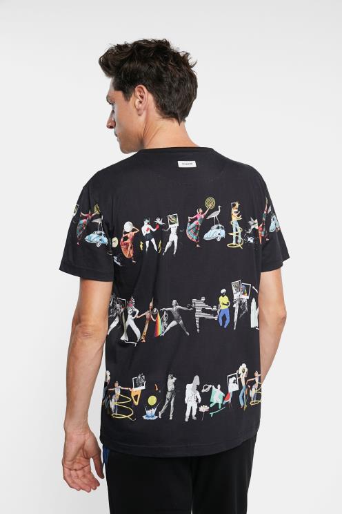 oblačila NFXLT1698 moški Desigual umetniška majica