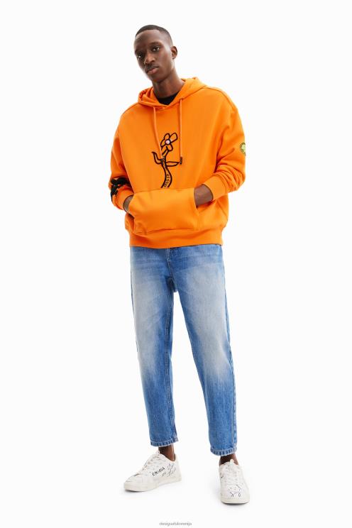 oblačila NFXLT1555 moški Desigual cvetlični pulover s kapuco