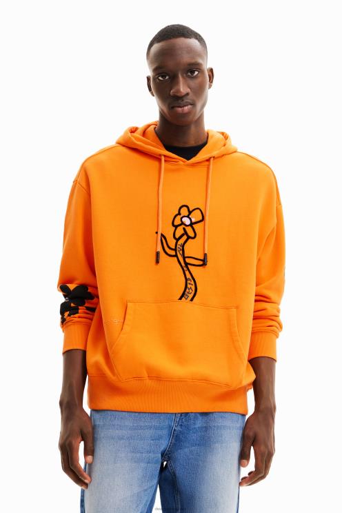 oblačila NFXLT1555 moški Desigual cvetlični pulover s kapuco