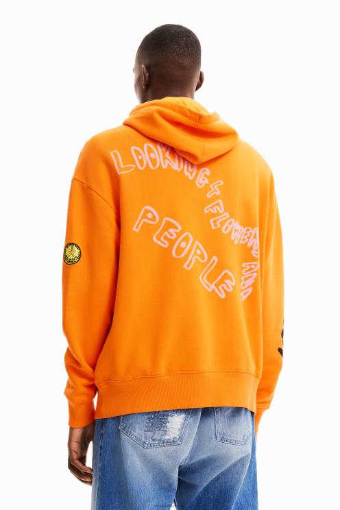 oblačila NFXLT1555 moški Desigual cvetlični pulover s kapuco