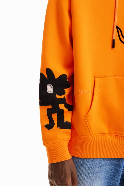 oblačila NFXLT1555 moški Desigual cvetlični pulover s kapuco