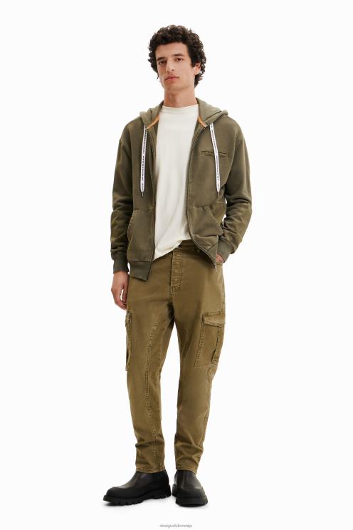 oblačila NFXLT1556 moški Desigual pulover s kapuco na zadrgo