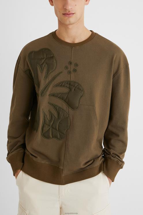 oblačila NFXLT1596 moški Desigual oversize jopica z asimetričnim robom