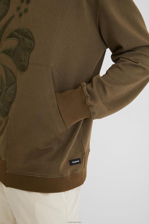 oblačila NFXLT1596 moški Desigual oversize jopica z asimetričnim robom