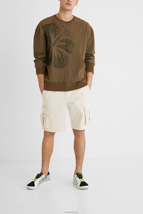 oblačila NFXLT1596 moški Desigual oversize jopica z asimetričnim robom