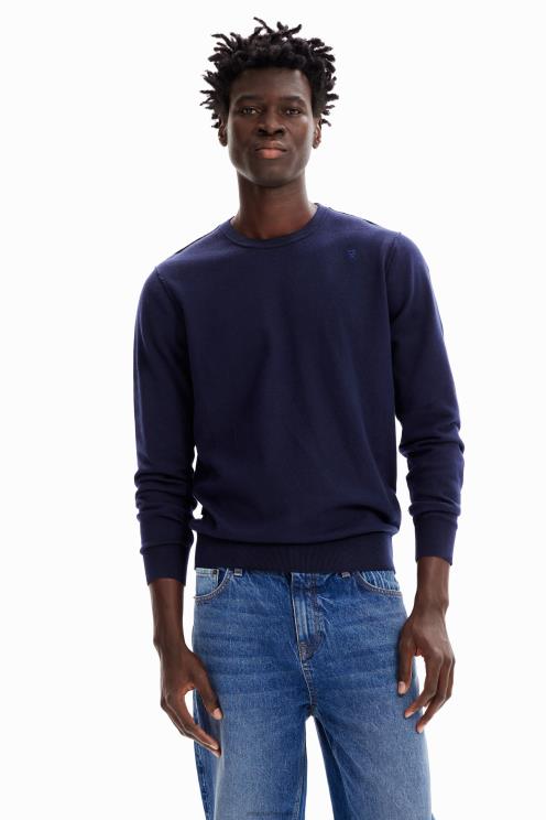 oblačila NFXLT1608 moški Desigual pulover z navadnimi šivi